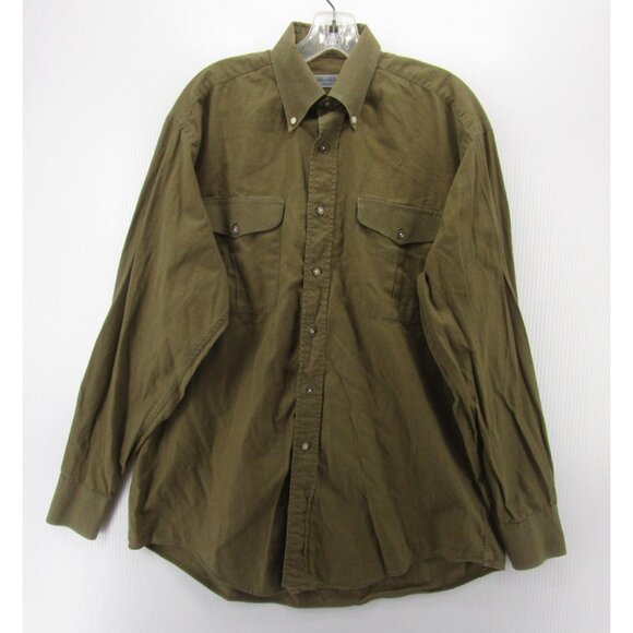 Bullock & Jones Shirt XL Button Down Utility Flap Pockets Collared - Picture 1 of 10